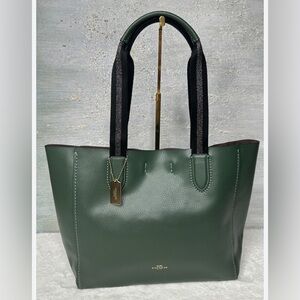 PRE LOVED Coach 58660 Derby Tote green olives, Leather Womens Purse
